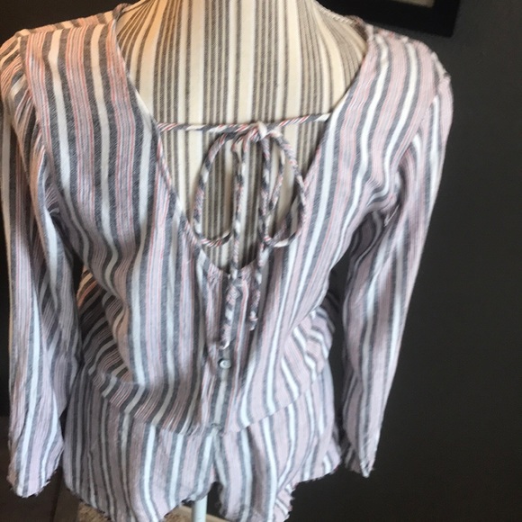 🔥1 hr SALE - Cloth & Stone, Striped romper - Picture 5 of 8